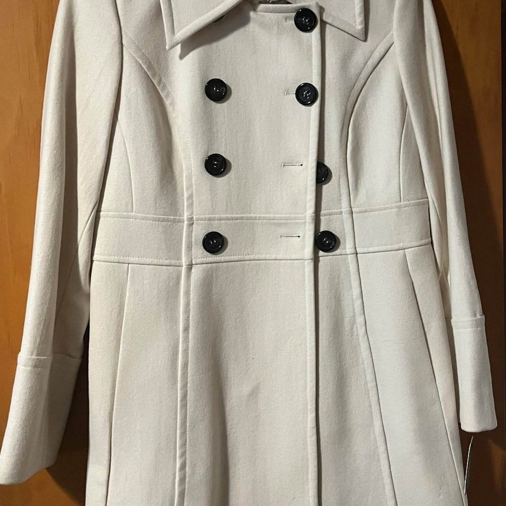 Guess Winter White Dress Coat